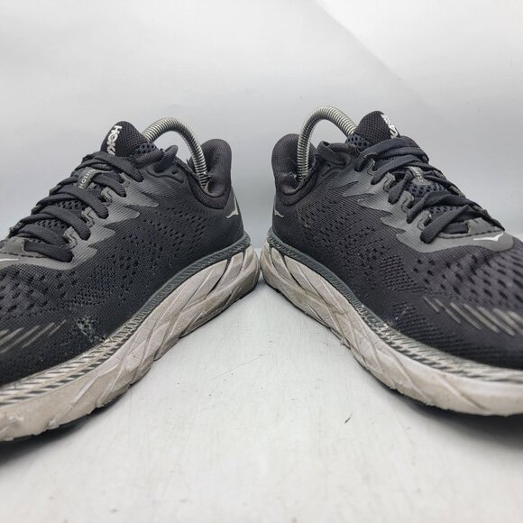 Hoka One One Clifton 7 Womens 7.5 D Wide Black Athletic Shoes Walking Outdoors - Picture 3 of 13